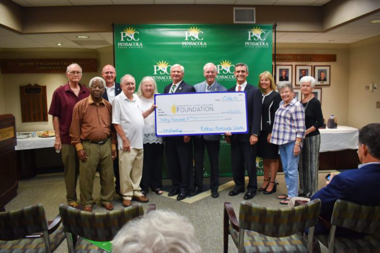 Monsanto Solutia check presentation decorative image of Monsanto-solutia-check-presentation-e1564082292459 , Monsanto-Solutia retirees donate $30,000 to PSC 2019-07-25 14:17:51