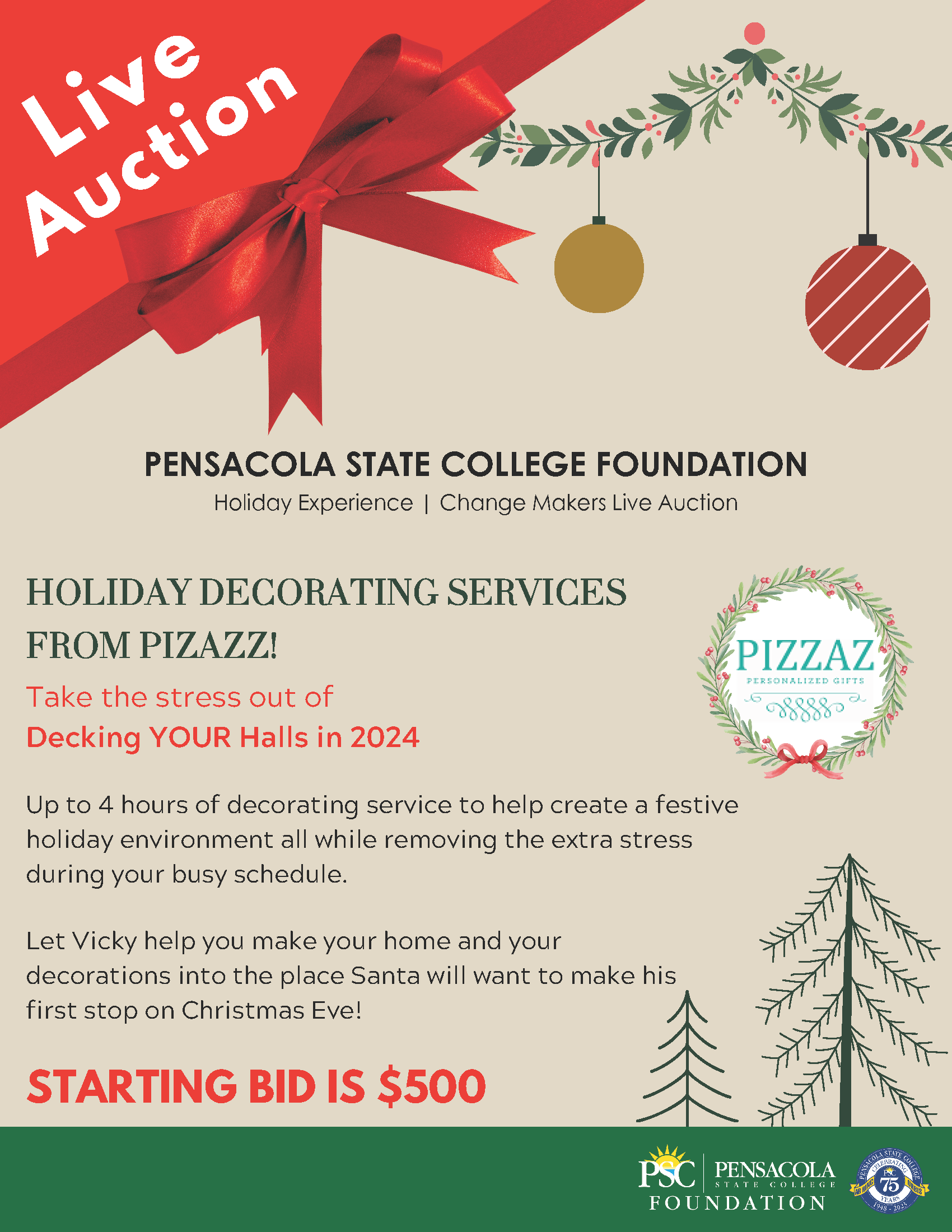 decorative image of HE-CM-Auction-Flyer-Pizazz , Holiday Experience | Change Makers 2023-12-08 12:44:31