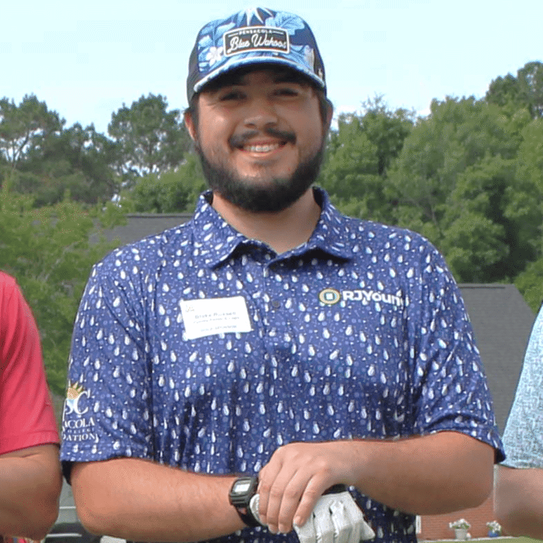 Pensacola State College student at Pirate Pride event, May 2025.