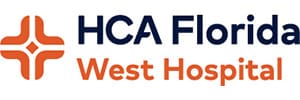Decorative image of the HCA Florida West Hospital logo.